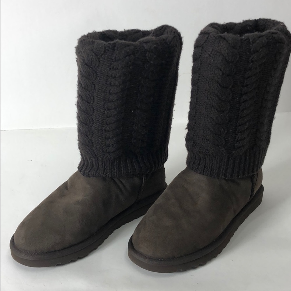 Ugg Boots Tularosa Route Detachable Chocolate New - Picture 2 of 8